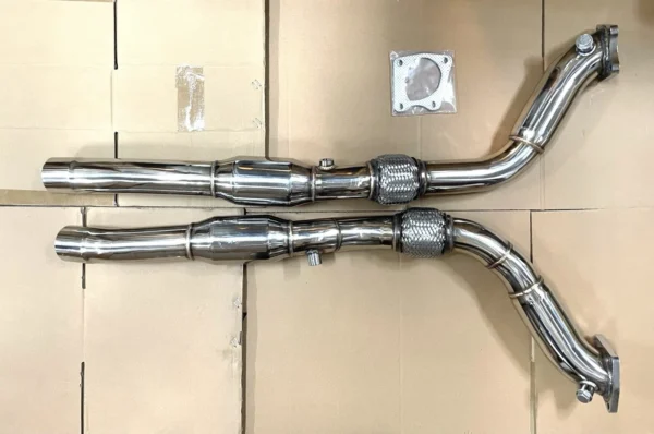 team2fast Downpipe 2,5" mit 200 Zellen Sportkat passend für Audi RS6 (C5)  -  4,2l V8 Bi-Turbo