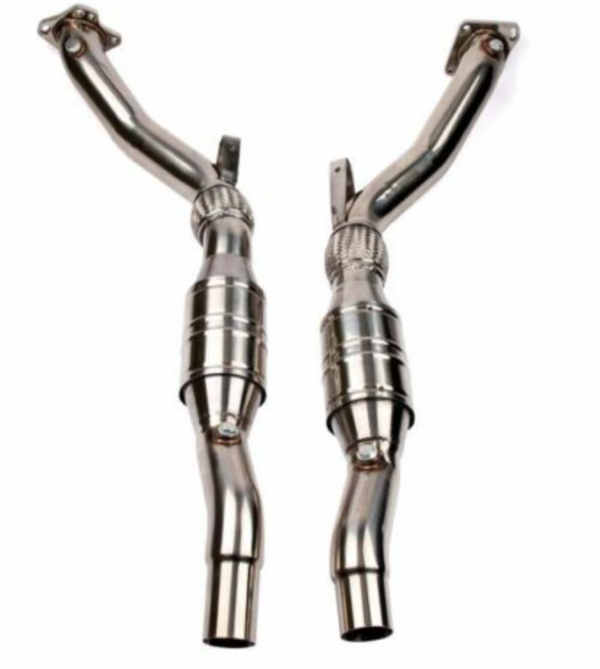 team2fast Downpipe 2,5" mit 200 Zellen Sportkat passend für Audi RS6 (C5)  -  4,2l V8 Bi-Turbo